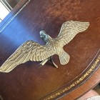 Vintage Solid Brass Eagle On Branch Statue Figurine 10  Wingspan Mid Century