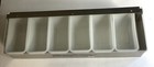 Coors Light Stainless Steel Bar Condiment Caddy Garnish Tray 6 Compartment Nob