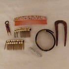 Vintage Women s Antique Hair Combs   Hair Pins Art Deco Victorian Barettes Lot