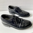 Dexter Vtg Black Leather Wingtip Oxfords Men   s Us Size 11 D Shoes Made In Usa