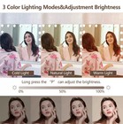 Hollywood Vanity Mirror W 17 Dimmable Led Bulbs 3 Color Temp   Usb Plug-new 