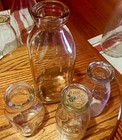 Vintage Dairy Bottles Set Of 4