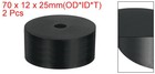 2pcs Thick Rubber Spacer  2-3 4 Inch Od X 1 2 Inch Id X 1 Inch Thickness