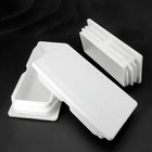 Rectangle Inserts Tube End Caps Blanking Plugs Pipe Bungs Covers 40 60 80x120mm