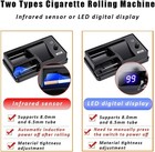 Electric Cigarette Rolling Machine  Portable Tobacco Injector Machine Can Grind