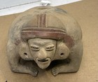 Pre-columbian Moche  Antique    ceramic Vessel  Anthropomorphic Pottery