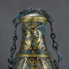 A Fine Collection Of Chinese Han Dynasty Bronze Vase With Gold Inlay Inscription