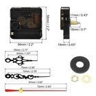 Clock Mechanism Replacement Quartz Clock Mechanism Diy Wall Clock 20029 Black