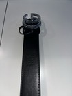 Gucci Men s Black Logo Dress Belt W  Double G Metal Buckle 95cm 38in