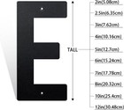 5 Inch Black Aluminum Letters  Floating House Address Numbers For Outside  Moder