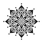 Mandala Design Home Decor Reusable Plastic Stencil - Stencilair