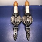 Antique Pair Riddle Co  Sconces Fireplace Hallway Kitchen Newly Wired 64b