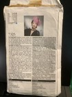 Vogue Accessories Pattern 7325  Vintage Retro Hats - Partially Cut And Complete