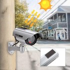Solar Power Dummy Fake Security Surveillance Camera Cctv Led Flashing Light Cam
