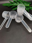 10 Pcs 40 Ml Measuring Spoons Transparent Plastic Flat Bottom With Scale