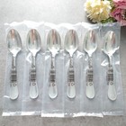 Christofle Perles Brand New 6pcs Silverplate Flatware Coffee Spoon Paper Box