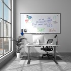 Tru Red Magnetic Porcelain Dry Erase Board Gunmetal Frame 8  X 4   tr61188 
