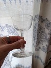 3 Vintage Mid-century Cocktail Glasses-column Stem-retro Bar Wine Glasses