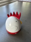 Vintage Chicken Kitchen Timer 60 Min Retro Red White Rooster Timer Works 