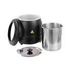 11 Qt  Round Black Countertop Food soup Kettle Warmer - 120v  400w