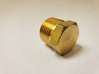  4 Pcs   1 2  Male Npt Brass Hex Head Plug Made In Usa