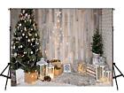  Christmas Rustic Wood Indoor Backdrop For Photography Xmas Tree Vintage 7   x5   