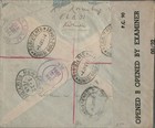 1944 Wwii Cover Gold Coast Kumasi Ghana West Africa To New York Pan Am