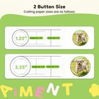 Aiment Button Maker Machine Multiple Sizes 200pcs  Badge Maker 1 25 2 25 Inch   