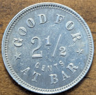 Saint Louis  Missouri Mo James Curotto   Co   saloon  Good For 2      Trade Token