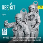 Reskit Rsf32-0077 1 32 Ov-10d Pilots 2 Pcs Only For Reskit Rsu32-0169  32-0170