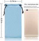 Soft Eyeglass Pouch 3 Pack - Pouch For Glasses Microfiber Screen Cleaning Bag