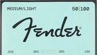 Fender 9050ml Stainless Steel Flatwound Bass Guitar Strings -  050- 100 Medium