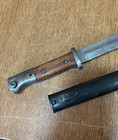 World War Ii K98 Mauser Bayonet With Wood Grip And Scabbard