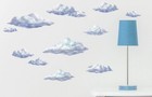 Create-a-mural Sky Cloud Wall Decals Beautiful Cloud Wall Stickers Girls Wall
