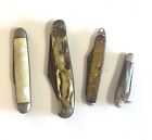 4 Unique Collectible  Antique And Vintage Pocket Knives Smaller Sizes
