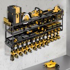 Power Tool Organizer Wall Mount Extended Large Heavy Duty 12drill Holder 4 Layer