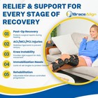 Brace Align Flextrack Rom Telescoping Hinged Knee Brace     Adjustable Support