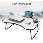 Adjustable Foldable Bed Desk  Pc Notebook Laptop Sofa Stand  Tray Holder Table