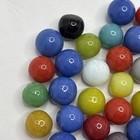 Vintage Bright Color Glass Marbles Lot Of 50 Peewee Size A4 Some Imperfections