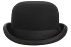  Wool Derby Hat Bowler Hat For Men Women Vintage Costumes 7 5 8 Black