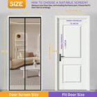 Magnetic Screen Door Fit Door Size 32 X 80 Inch  Screen Size 34  X 81  Strong Ma