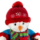 Plush Snowman Dan Dee Collectors Choice Scarf Sweater 14  Hat Snowflakes Nwt
