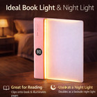 Book Light Led  Usb Rechargeable Dimming 3 Color Reading Light   Night Light