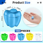 Taiyin 150 Pcs Colorful Tooth Savers Box  Plastic Tooth Holders Bulk For Boys Gi