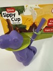 Dino Sippy Cup Purple Dinosaur Travel Mug Straw Lid 6oz Bpa-free Free Shipping