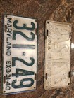 1940 Maryland Pair License Plates Tags  321-249