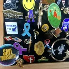 Mixed Big  Lot Assorted Enamel Lapel Pins Various  a