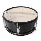 Glarry Marching Snare Drum 14 x5 5  Transparent With Drum Sticks Black