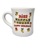 Brand New Waffle House 2022 Happy Holidays Coffee tea Mug  Reindeer Waffle 