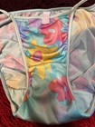 Vtg 2001 Victoria s Secret Panties Satin Second Skin String Bikini Y2k Floral M